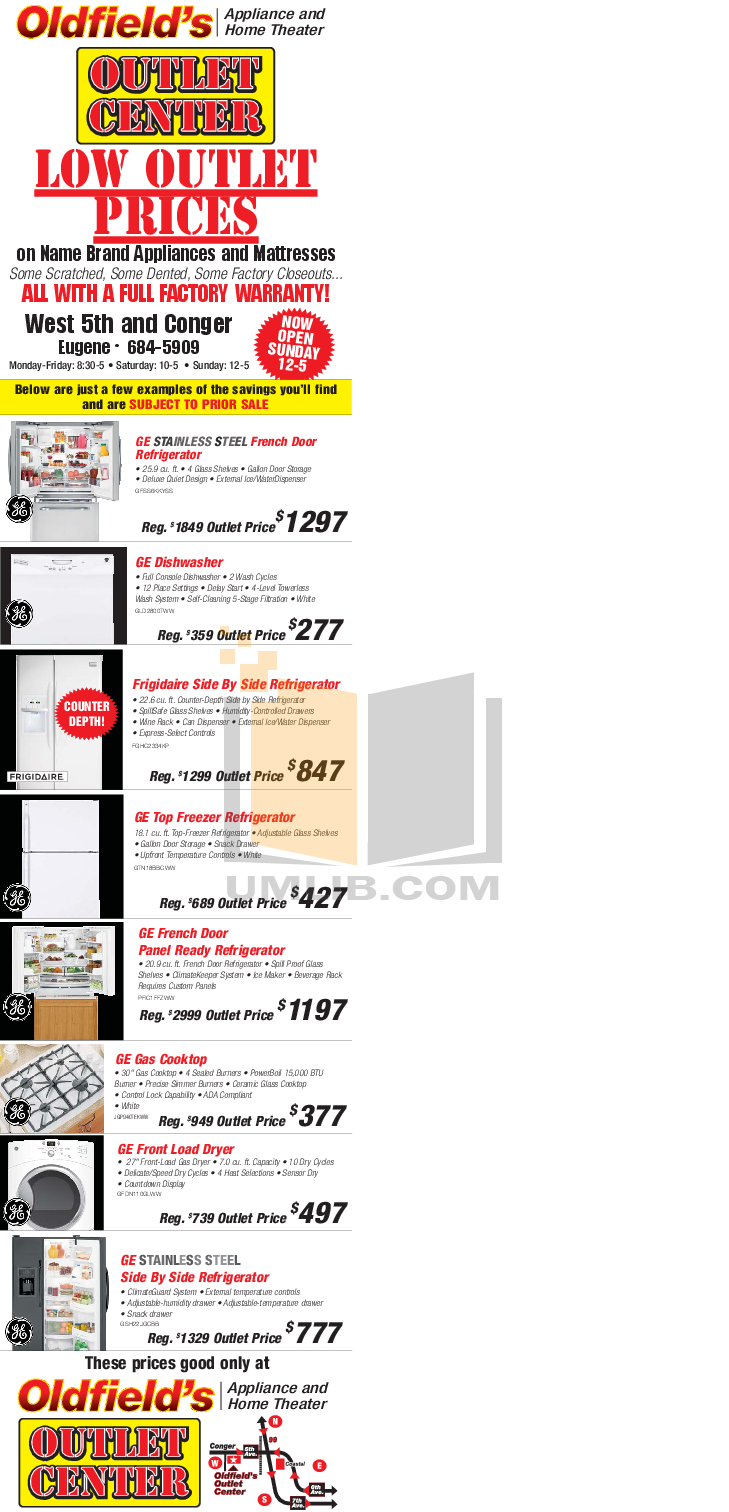 Download free pdf for GE GFSS6KKYSS Refrigerator manual