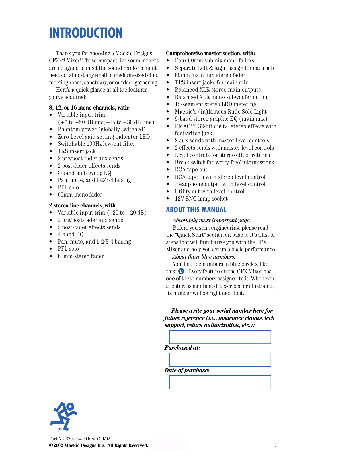 PDF manual for Mackie Other CFX mkII Series CFX 16 Line Mixer