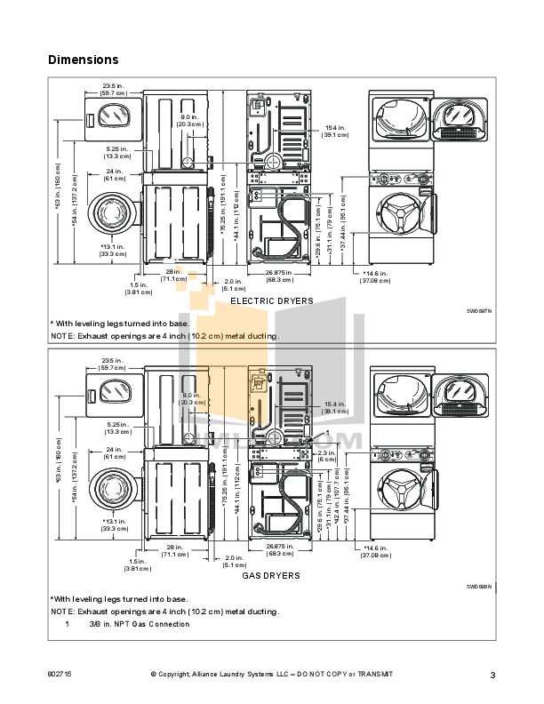PDF manual for Frigidaire Washer GLTF1240AS0