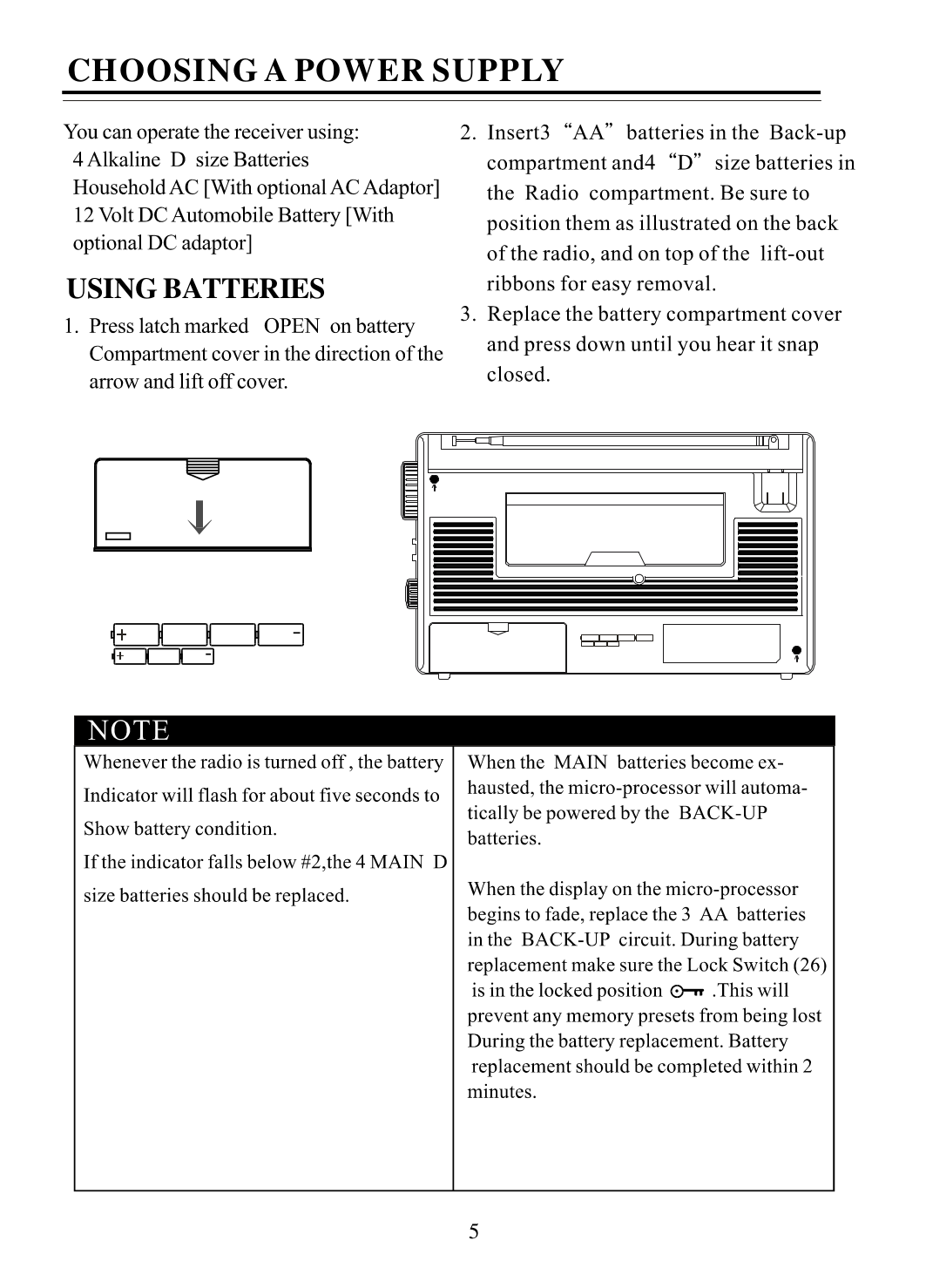 PDF manual for Sangean Radio ATS818