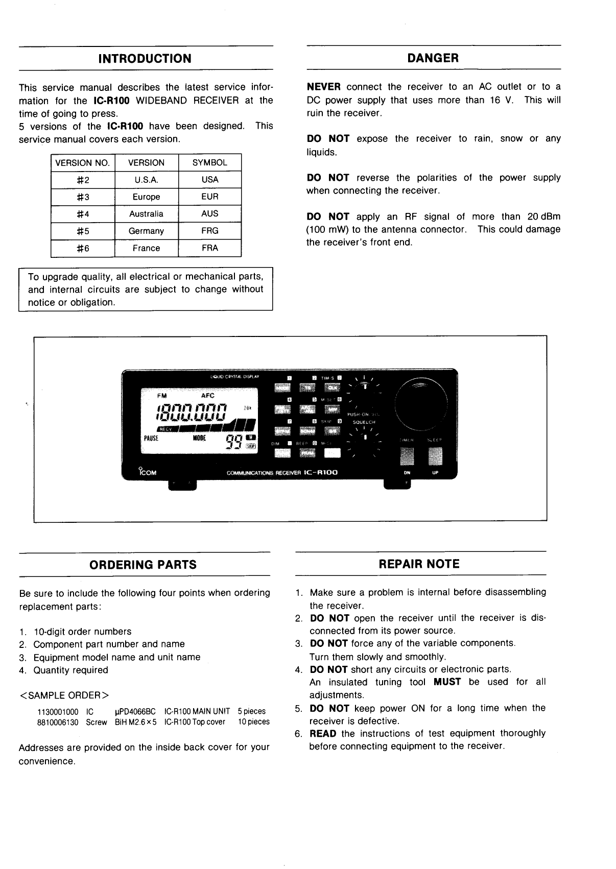 PDF manual for ICOM Other IC-R75 Communication receiver