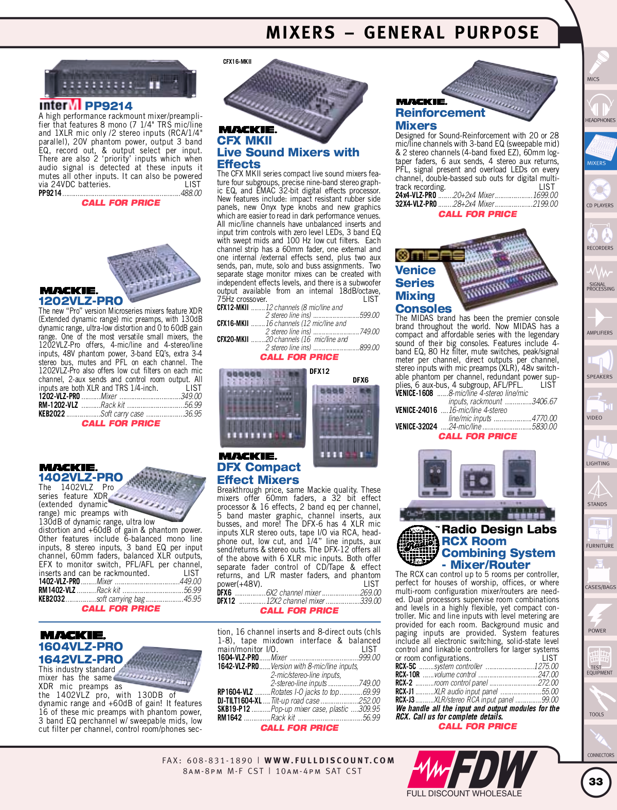 Download free pdf for Mackie CFX mkII Series CFX 20 Line Mixer Other manual