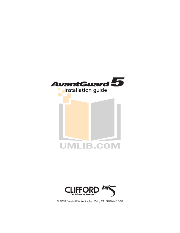 Download free pdf for DEI Clifford Smart Remote Start 3 Car Alarms