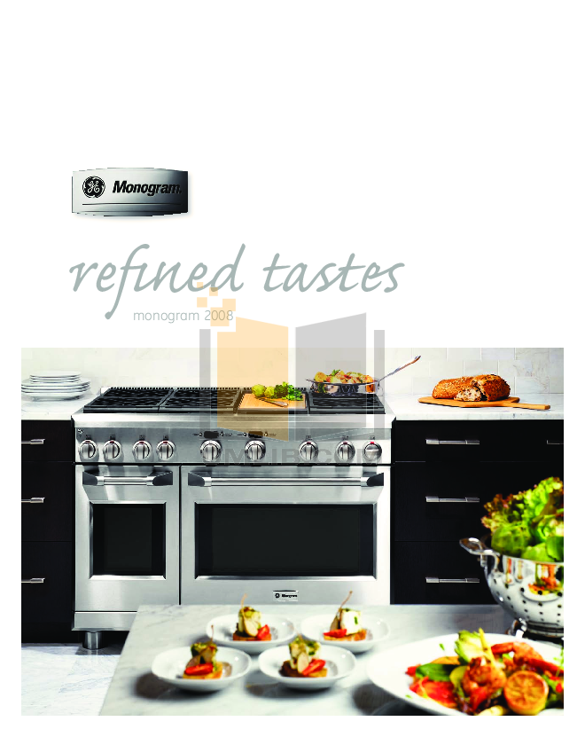 PDF manual for GE Oven Monogram ZET938SMSS