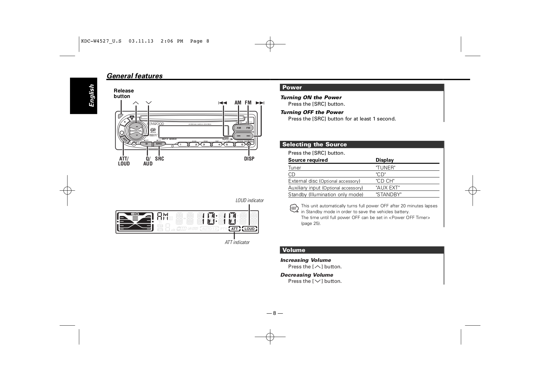 Магнитола kenwood kdc 3051 инструкция