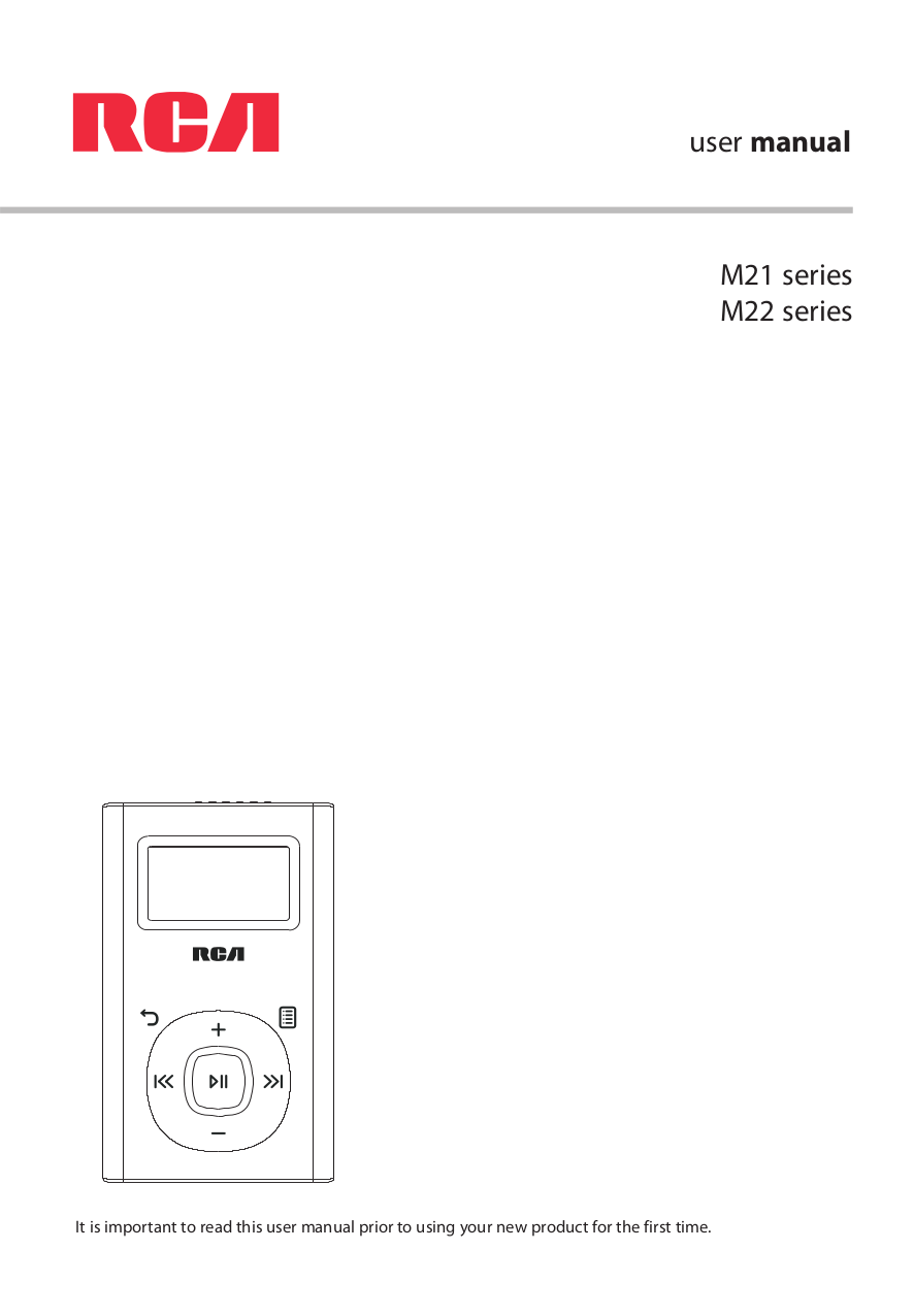 Download free pdf for RCA Lyra RD2010 MP3 Player manual