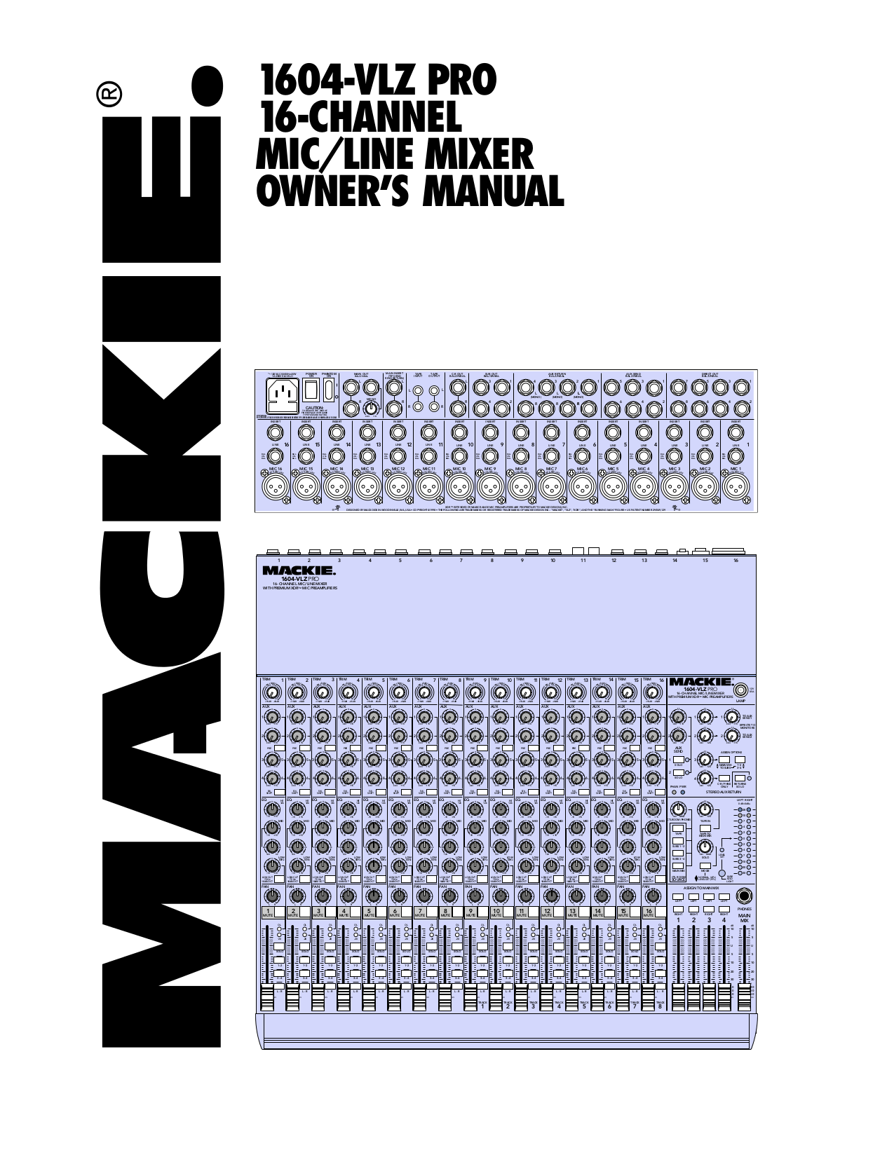 Download free pdf for Mackie SR24.4-VLZ PRO Sound Consoles Other manual