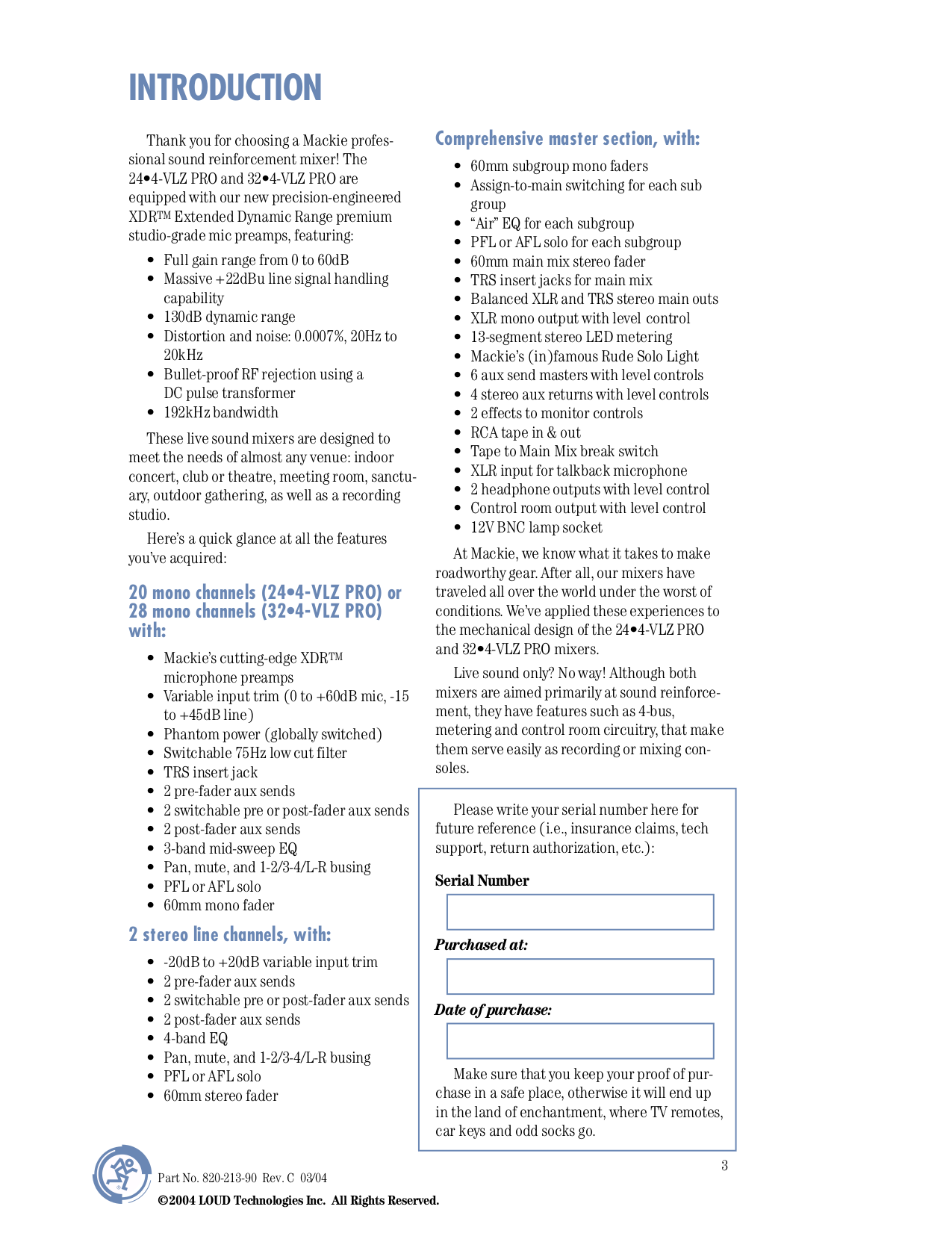 PDF manual for Mackie Other SR24.4-VLZ PRO Sound Consoles