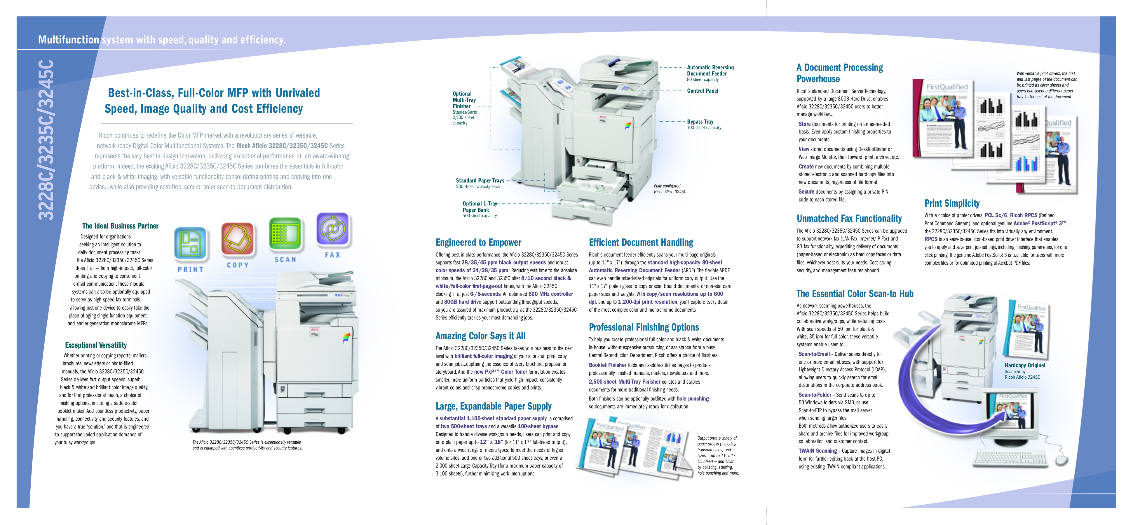 Ricoh Multifunction Printer Aficio 3245C SPF pdf page preview