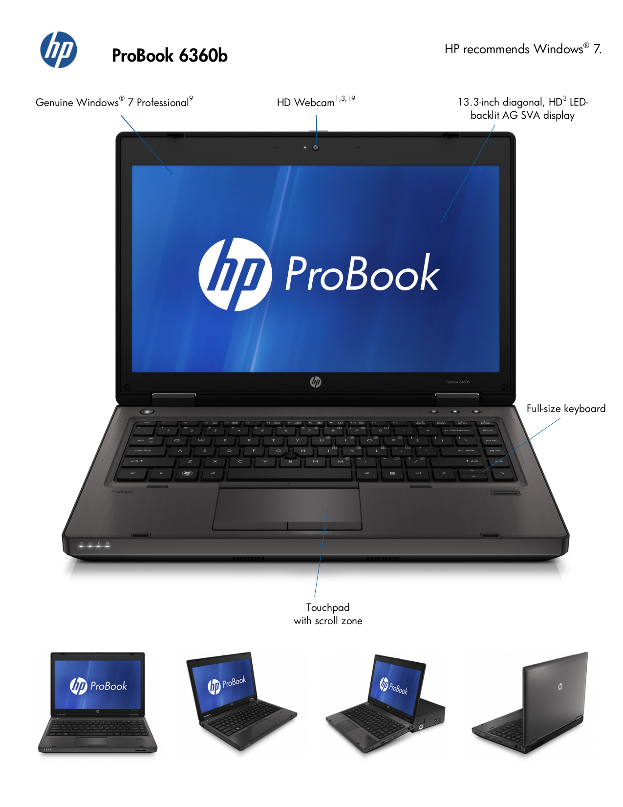 PDF Manual For HP Laptop ProBook 6360b