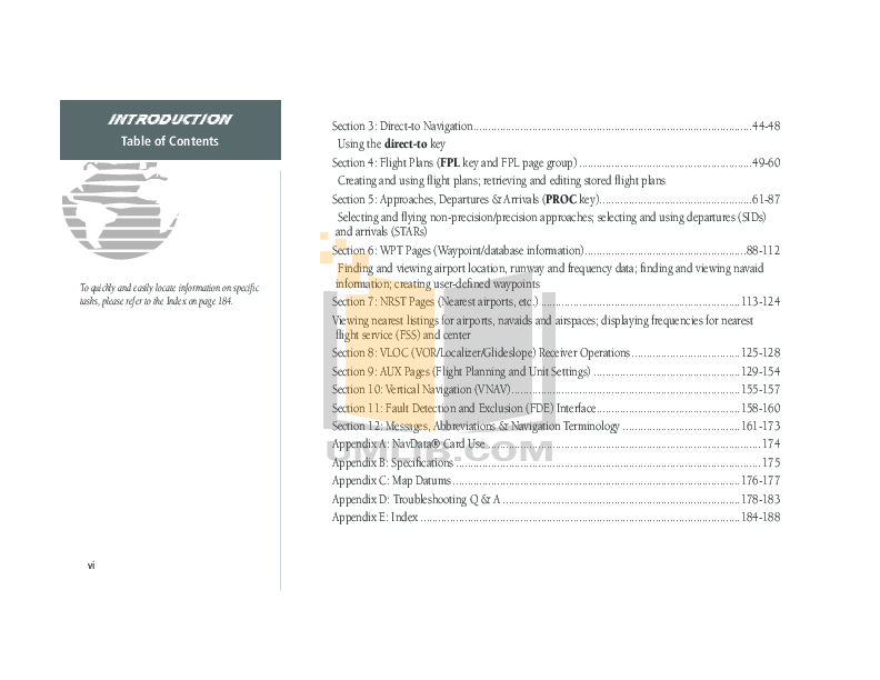 PDF manual for Garmin GPS GNS 530