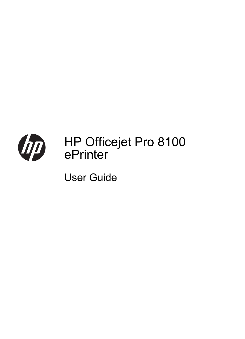 PDF manual for HP Printer Officejet Pro 8100