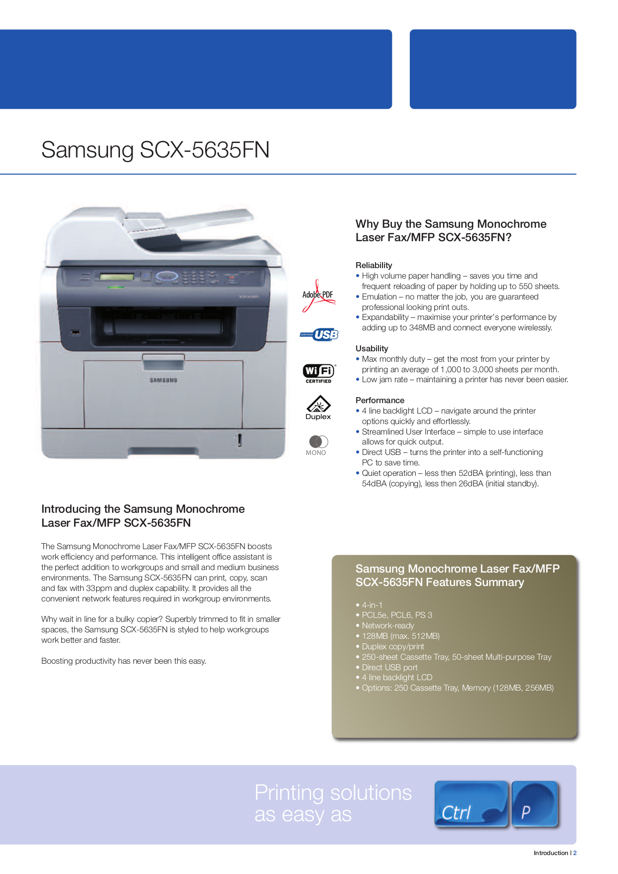 PDF Manual For Samsung Multifunction Printer SCX-5635FN