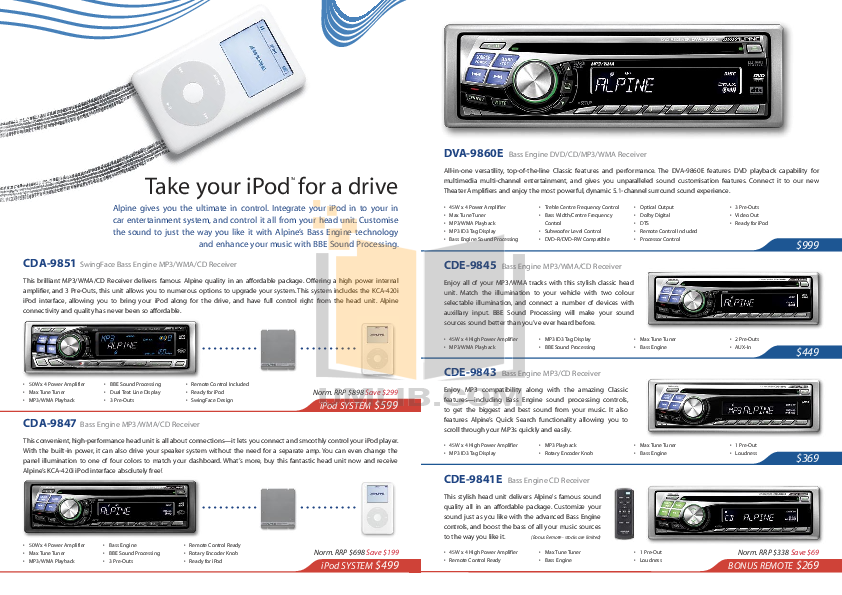 PDF manual for Alpine Car Amplifier MRD-M1005