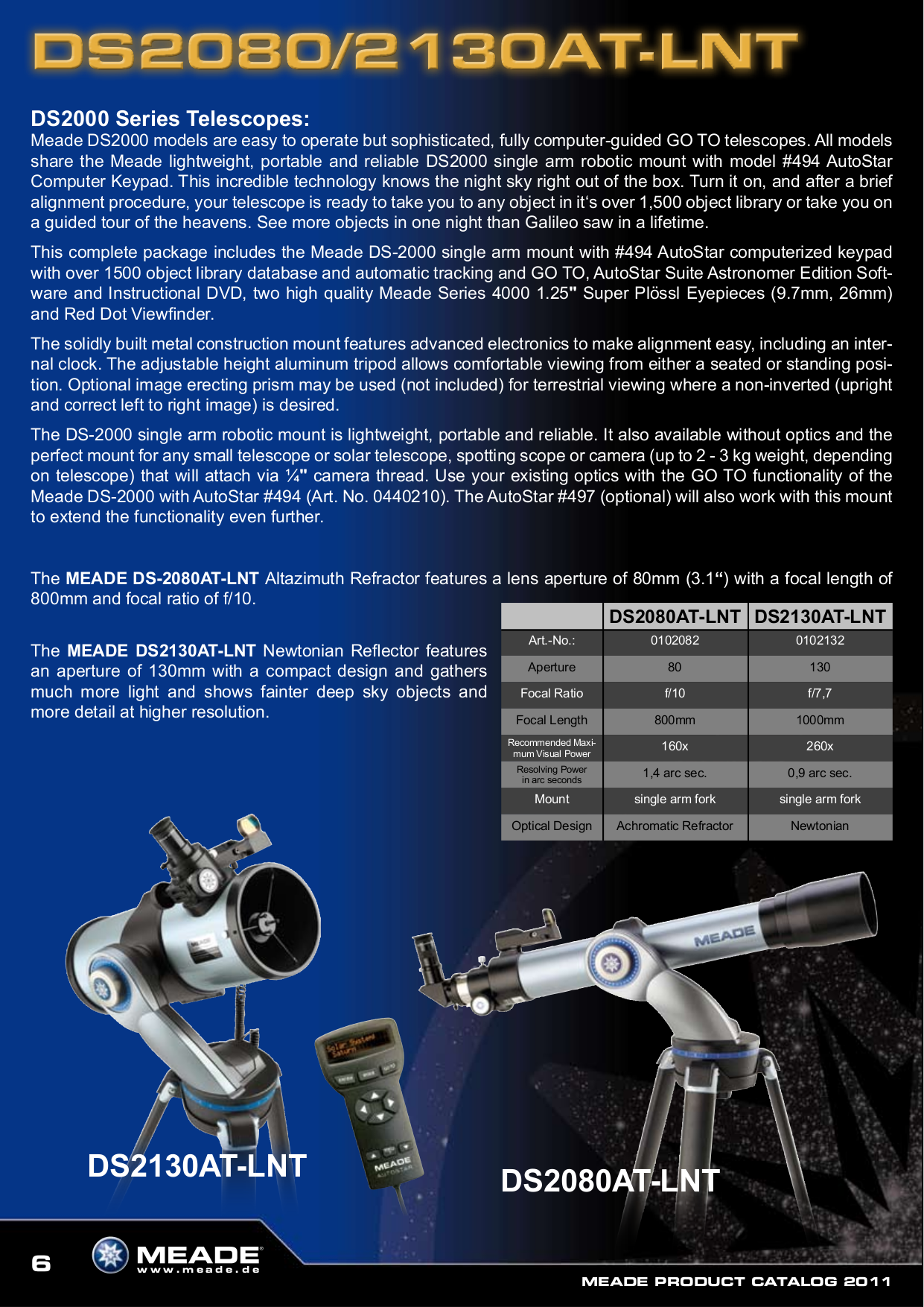 PDF manual for Meade Telescope DS70