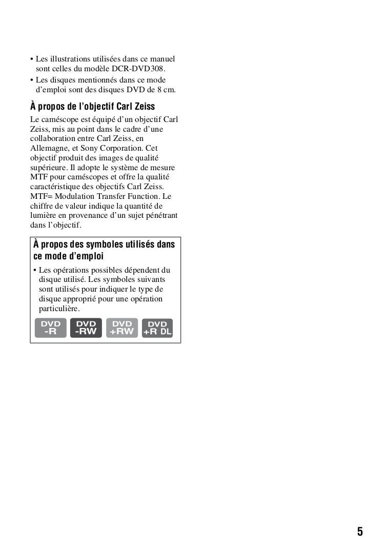 PDF manual for Sony Camcorders Handycam DCRDVD108