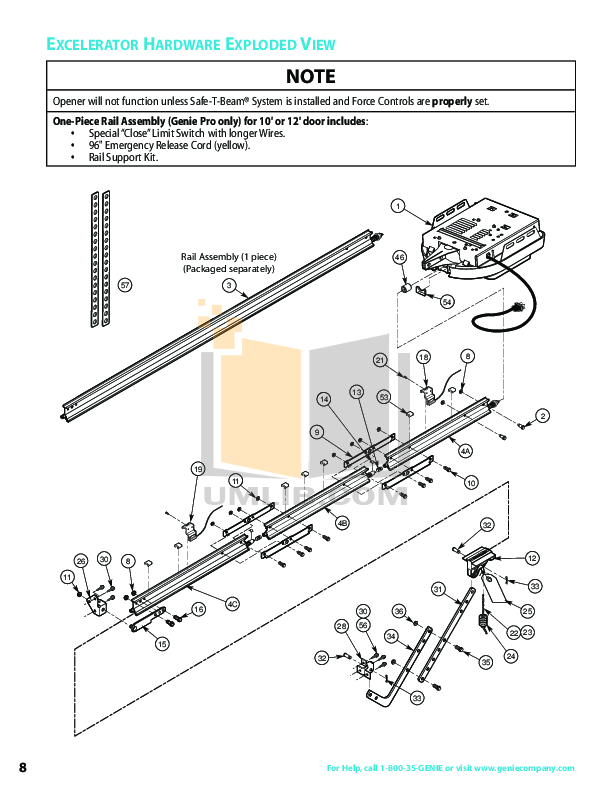 PDF manual for Genie Other ProMax Garage Door Opener