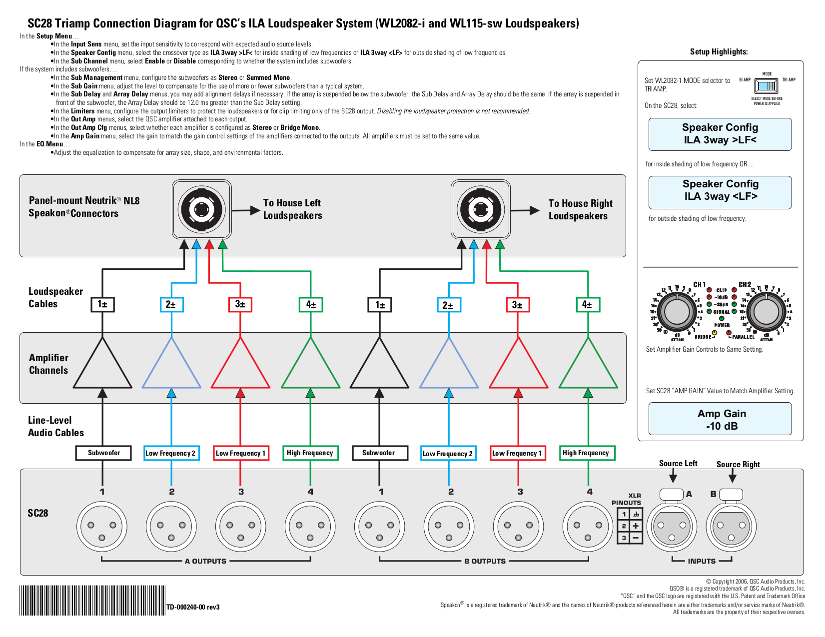 PDF manual for QSC Speaker WL115SW