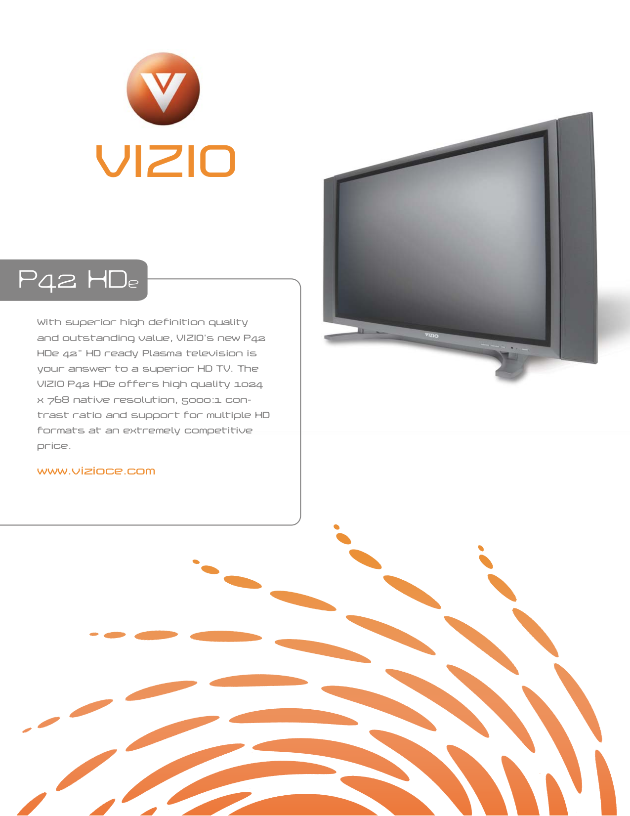 Download free pdf for Vizio P42 TV manual