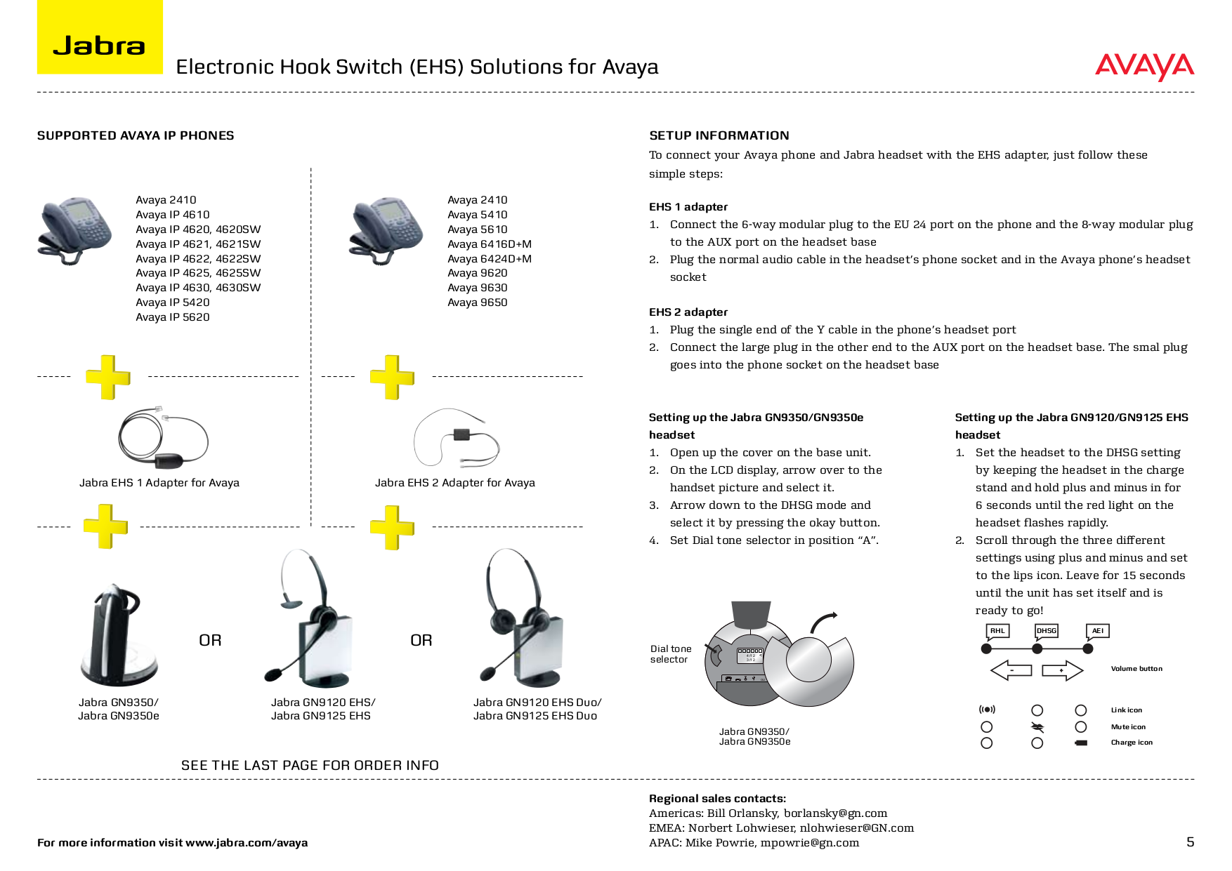 PDF manual for Jabra Headset GN 9120