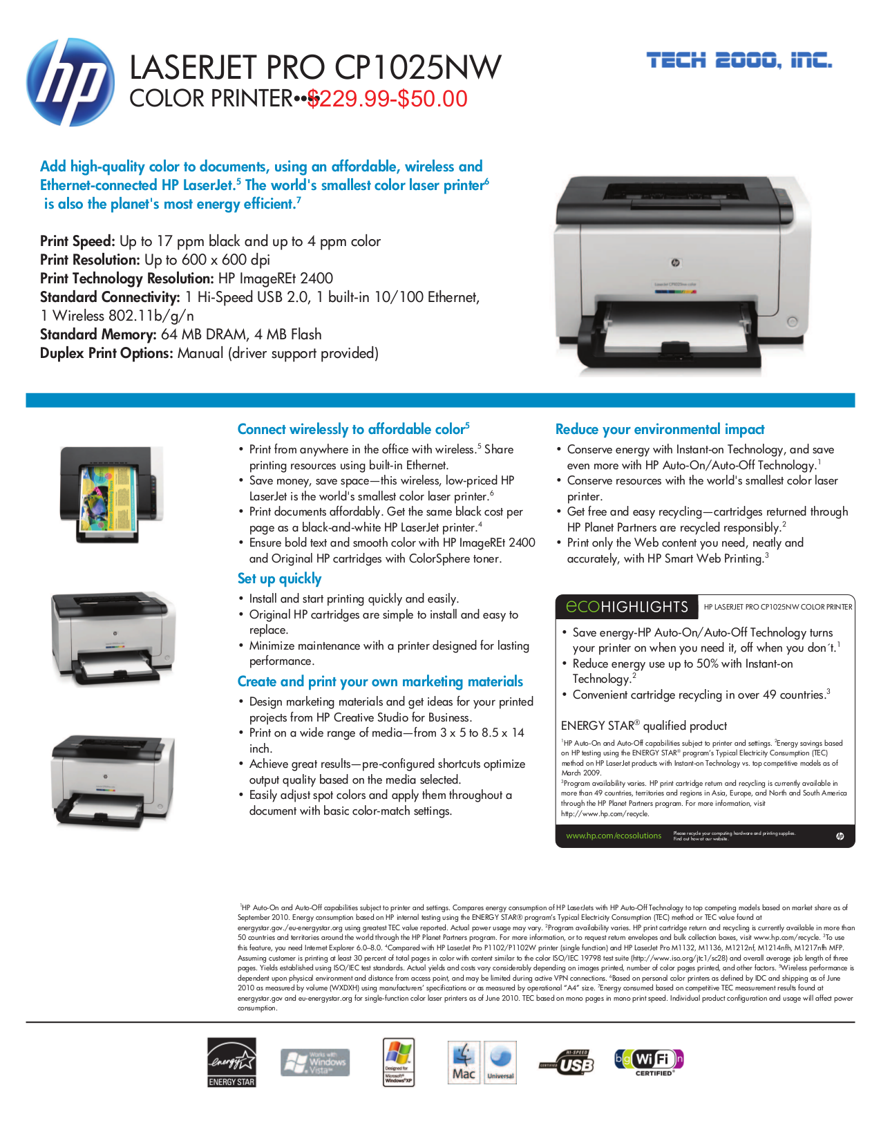 Download free pdf for HP Laserjet,Color Laserjet Pro CP1025nw Printer