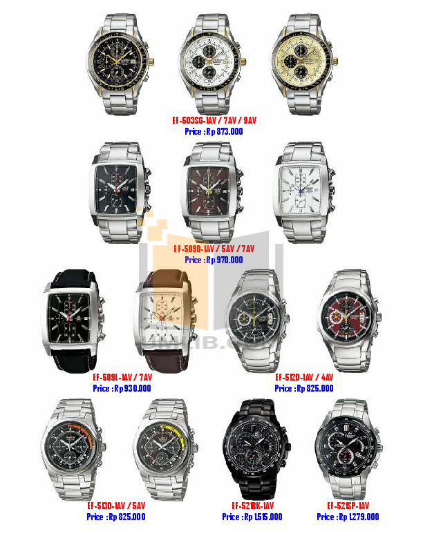 PDF manual for Casio Watch EFA120D1AV