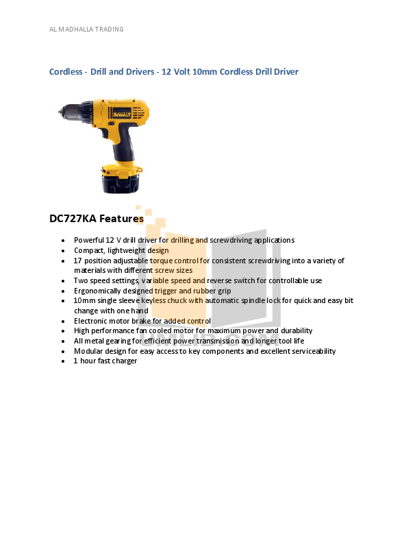 PDF manual for Dewalt Other DW960 Drills