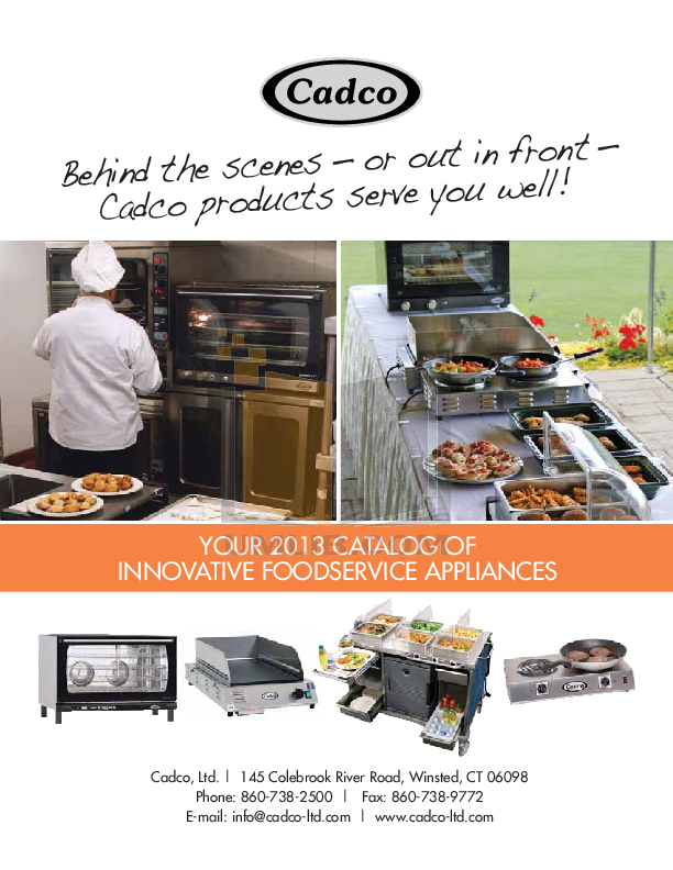 pdf for Cadco Grill CPG-20 manual