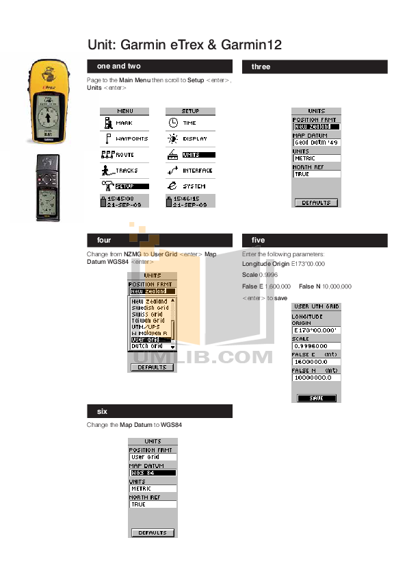 PDF manual for Garmin GPS eTrex Legend Cx