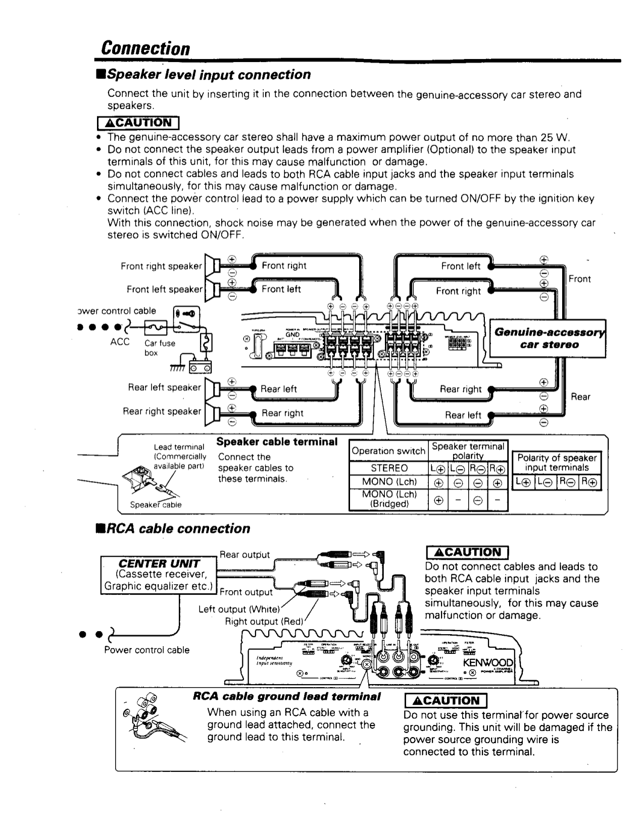 Pdf Manual For Kenwood Amp Kac-646x