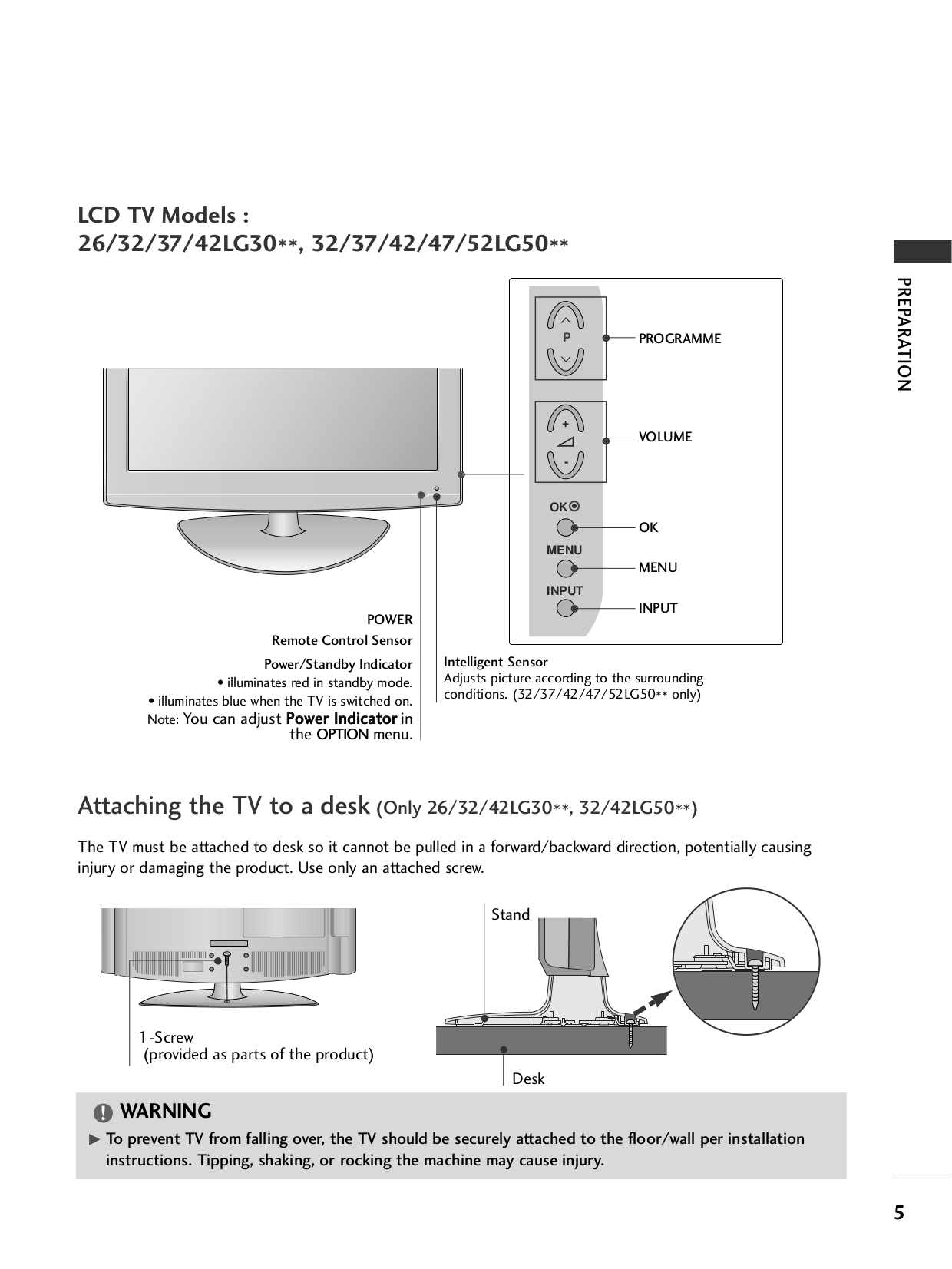 PDF manual for LG TV 32LG3000