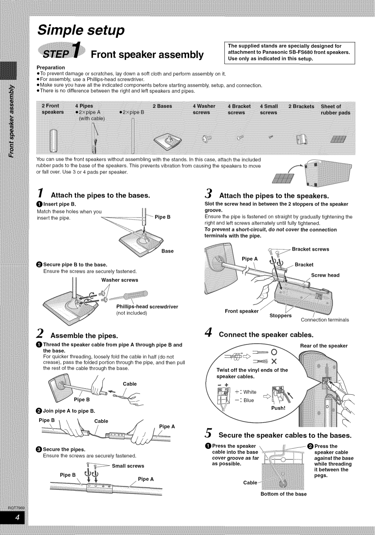 PDF manual for Panasonic Home Theater SCHT680