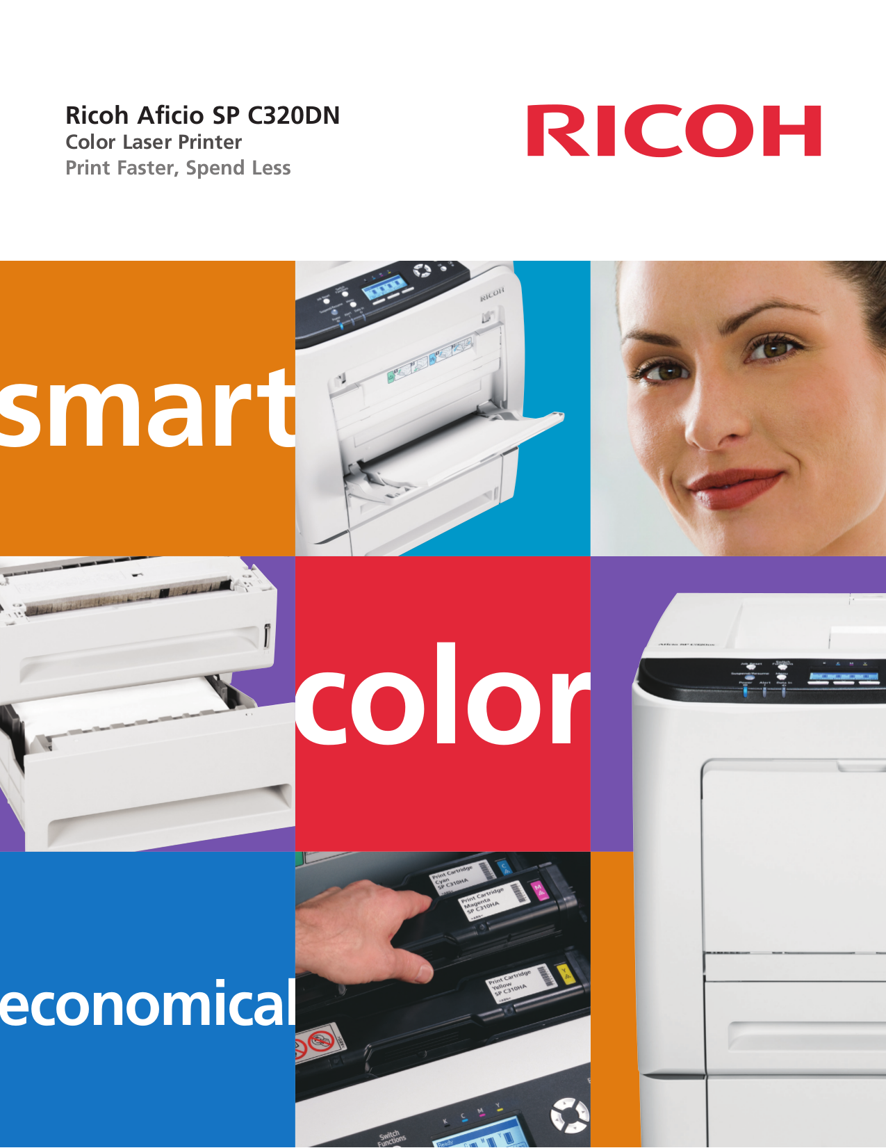 Download free pdf for Ricoh Aficio SP C320DN Printer manual