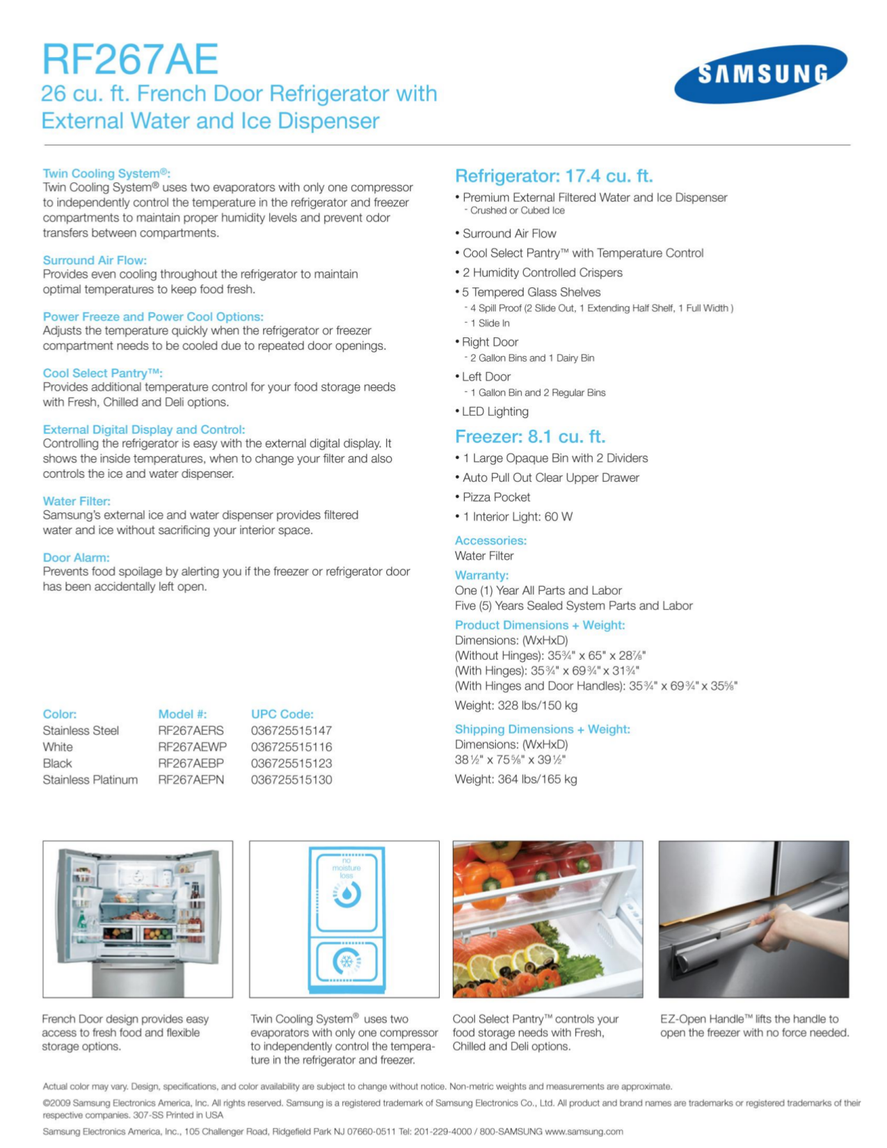 Samsung Rf4287hars Troubleshooting Manual 4585