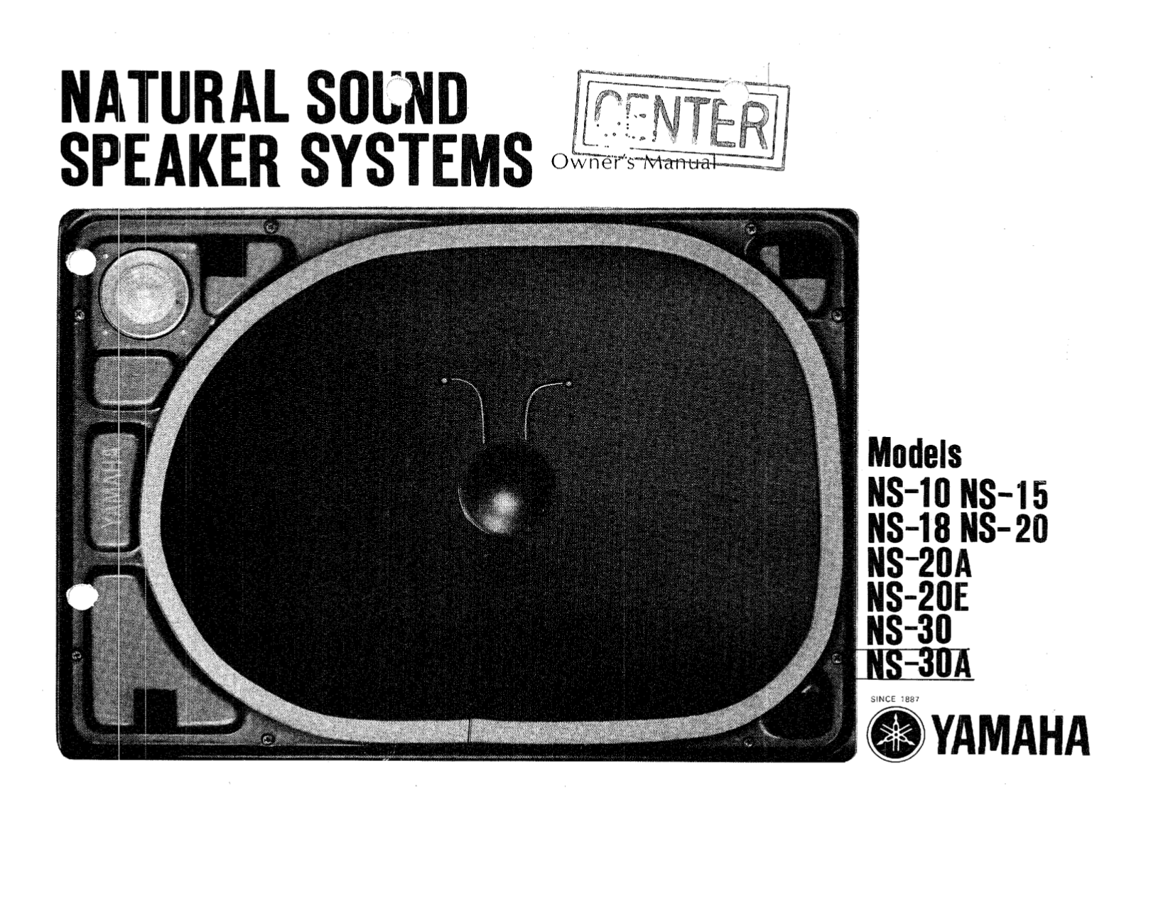 Download free pdf for Yamaha NS15 Speaker manual