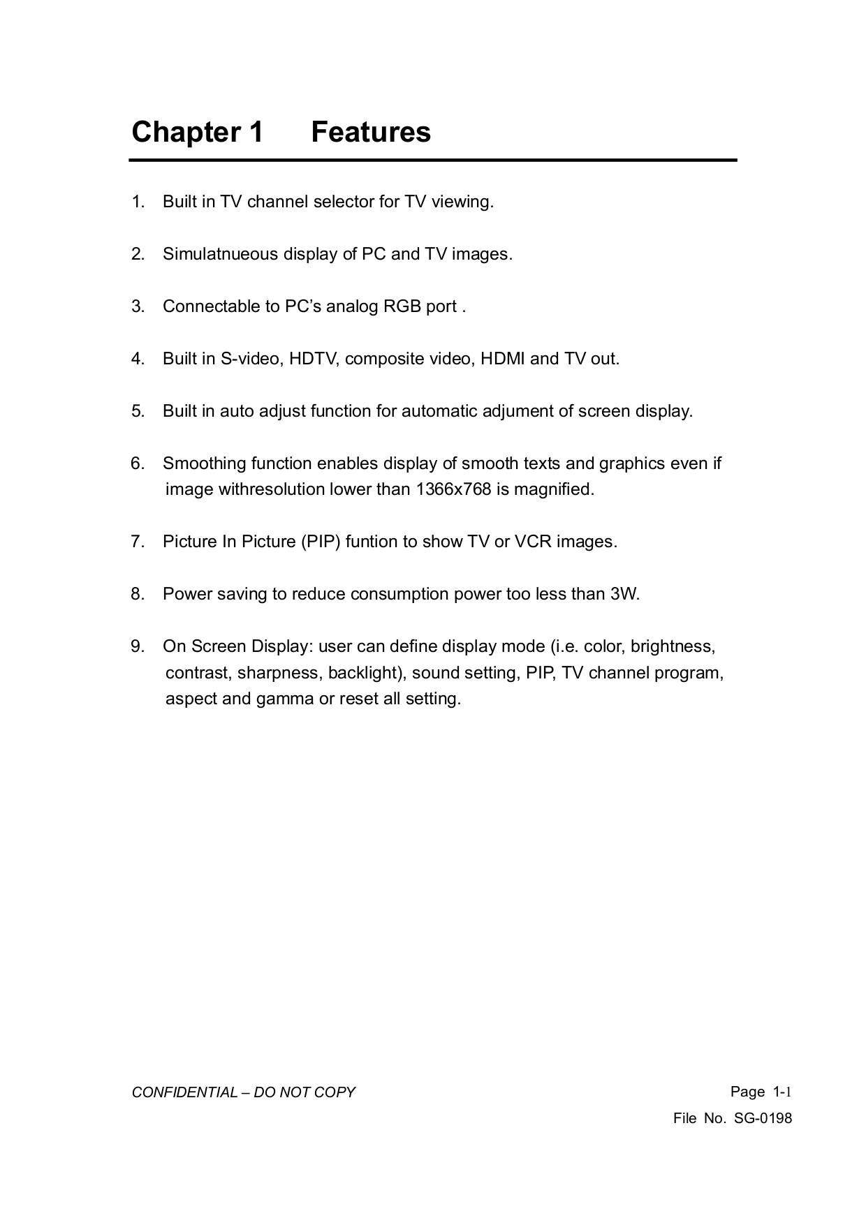 PDF manual for Vizio TV VP322