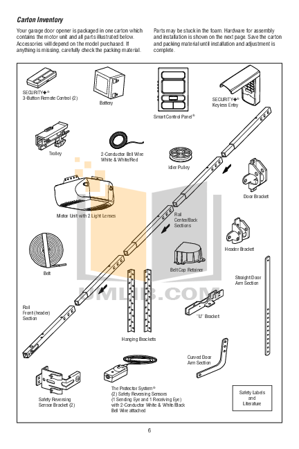 PDF manual for Chamberlain Other 41A6345-1 Wireless key Entry