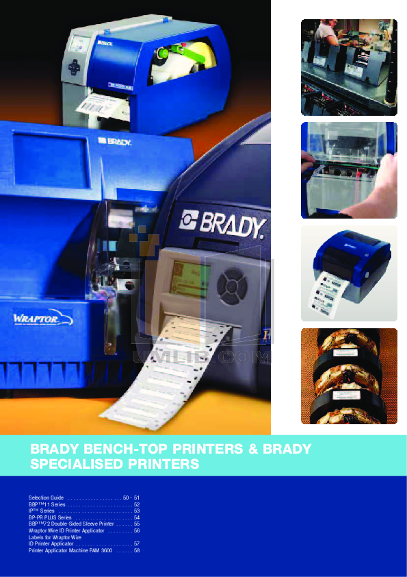 PDF manual for Brady Printer BPIP300