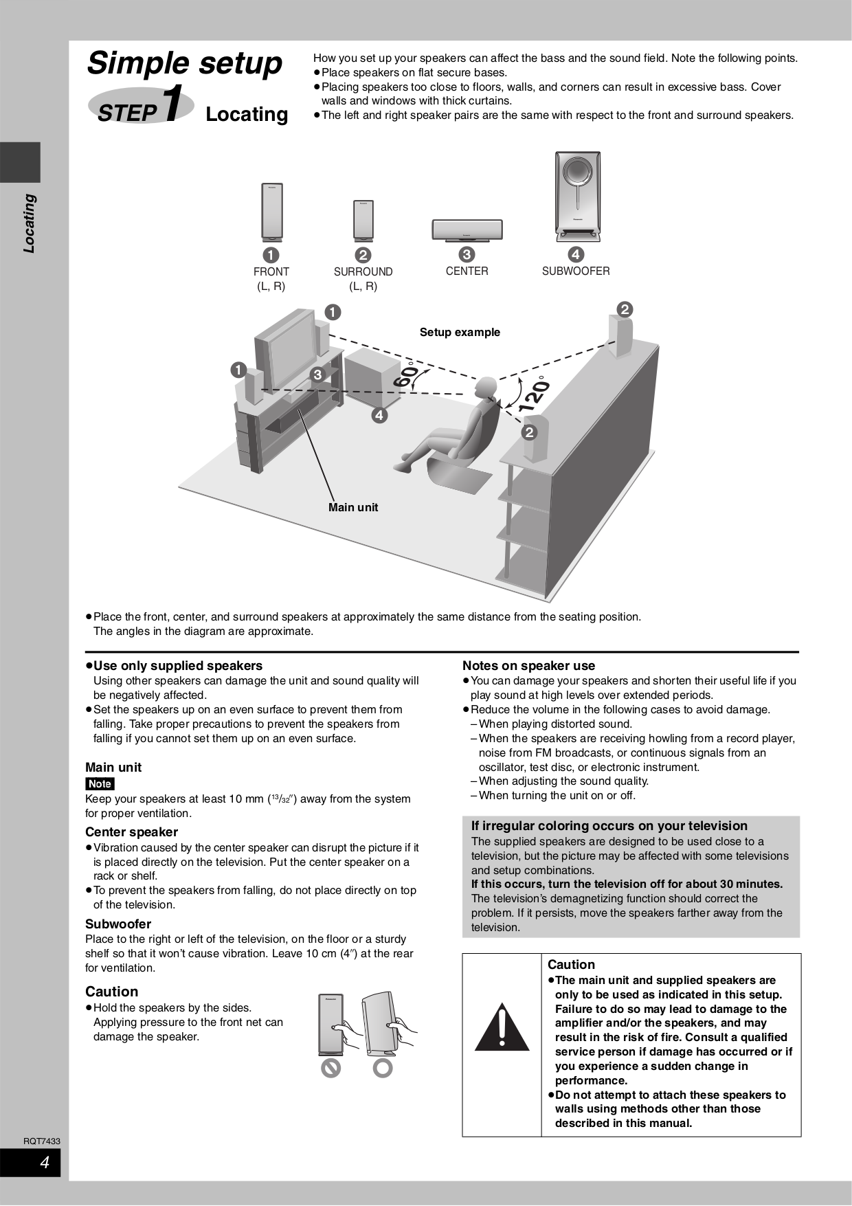 PDF manual for Panasonic Home Theater SCHT720