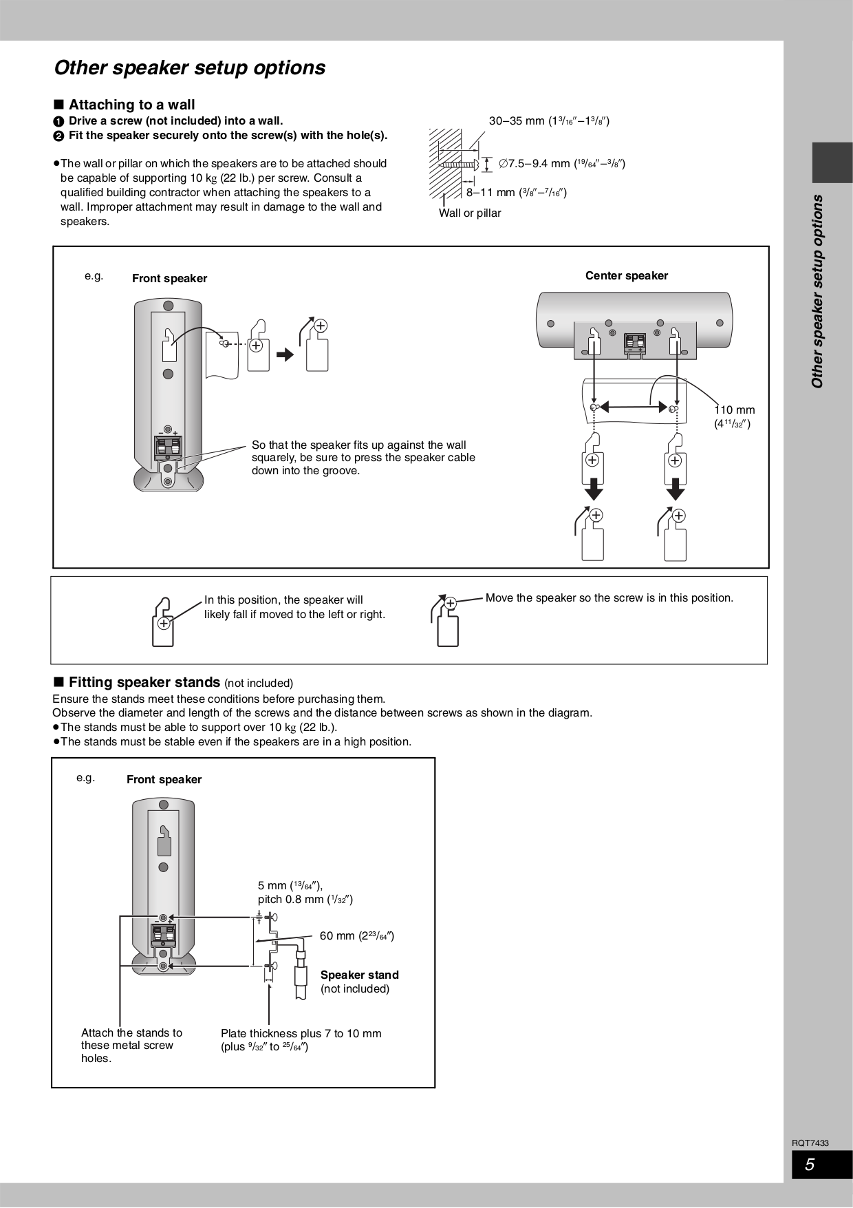 PDF manual for Panasonic Home Theater SCHT720