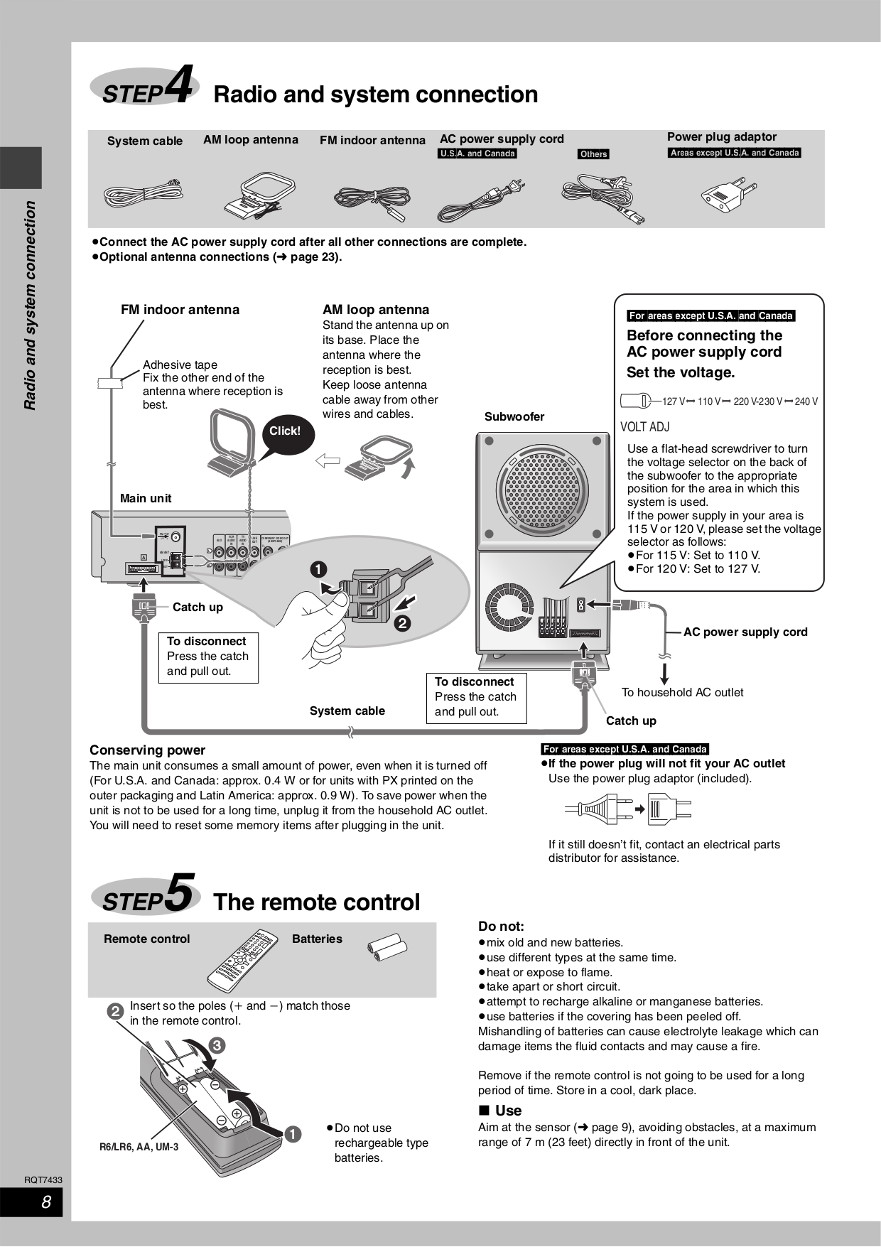 PDF manual for Panasonic Home Theater SCHT720
