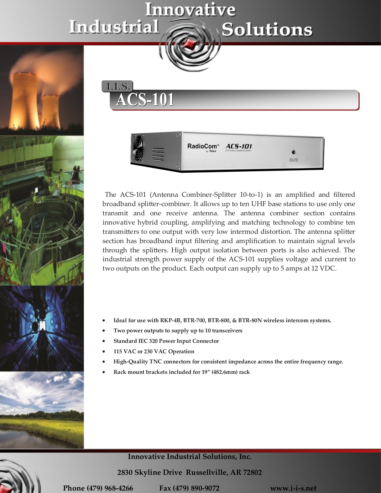 pdf for Telex Other ACS-101 Amplified Broadband manual