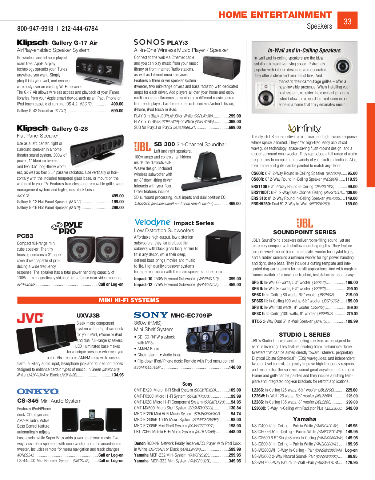 PDF manual for Sony Speaker System SSCR3000