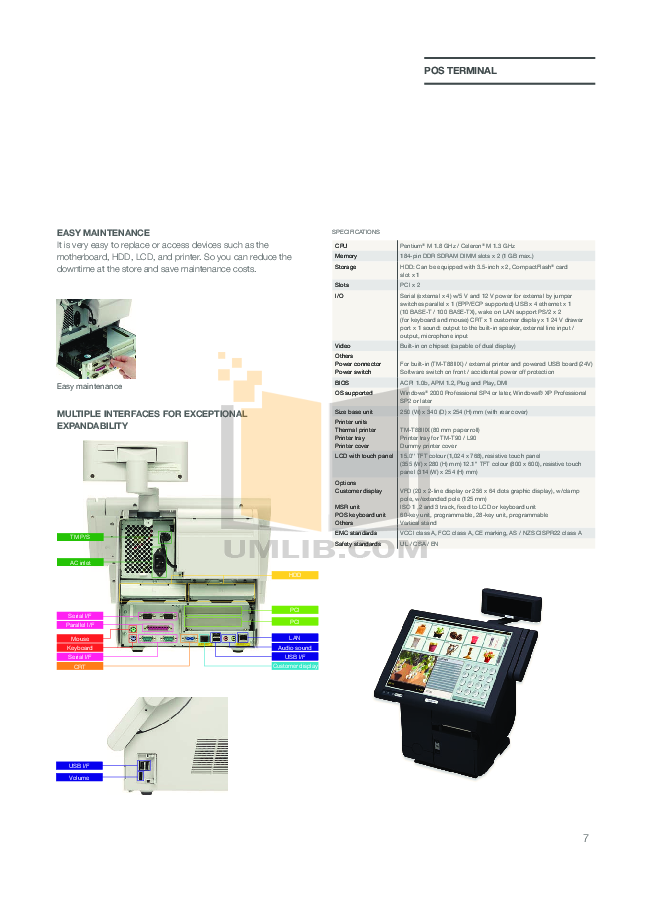 PDF manual for Epson Printer TM-U675