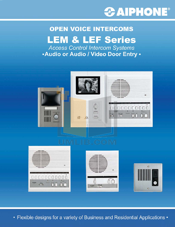 Download free pdf for Aiphone LEF3L Other manual