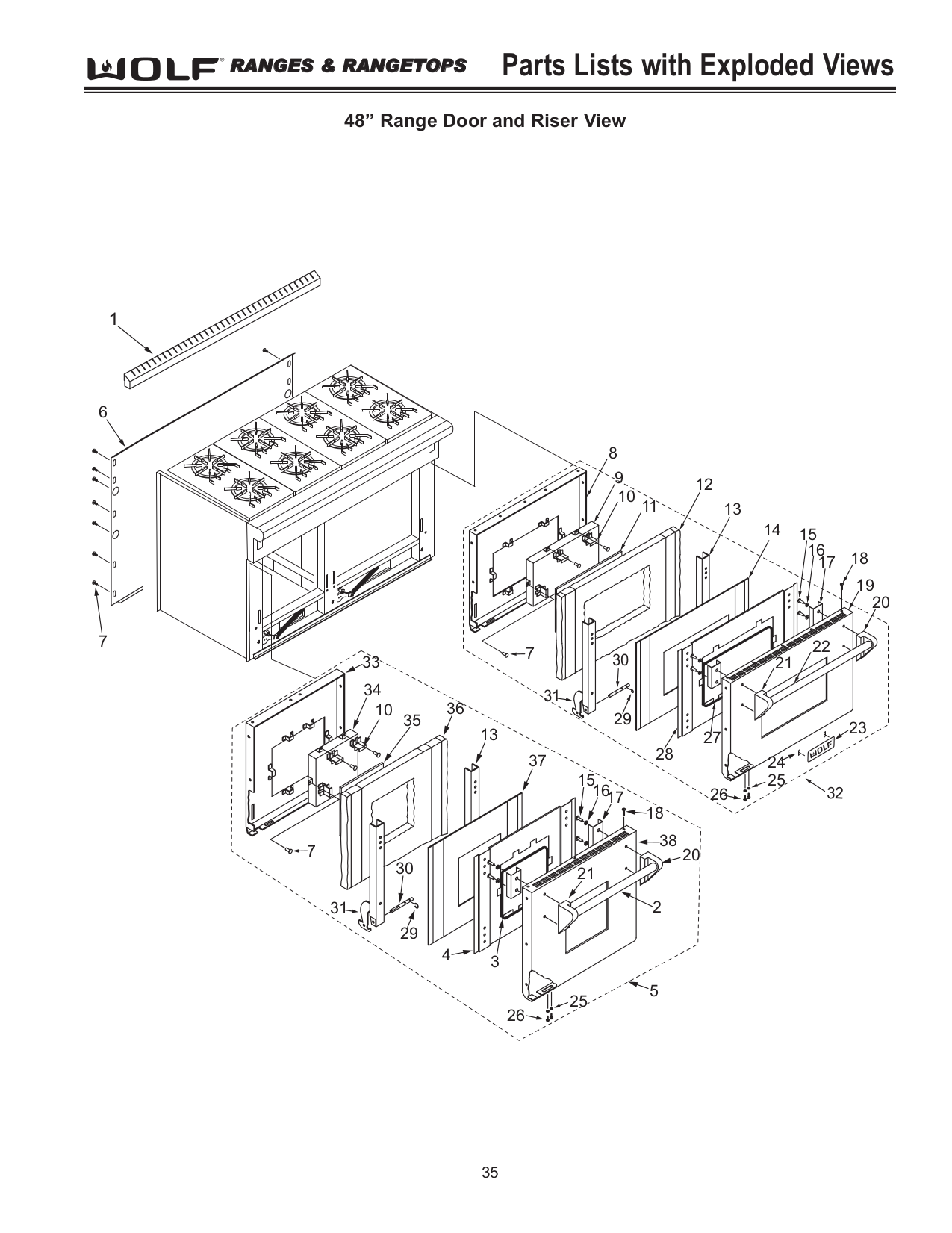 PDF manual for Wolf Range R484DG