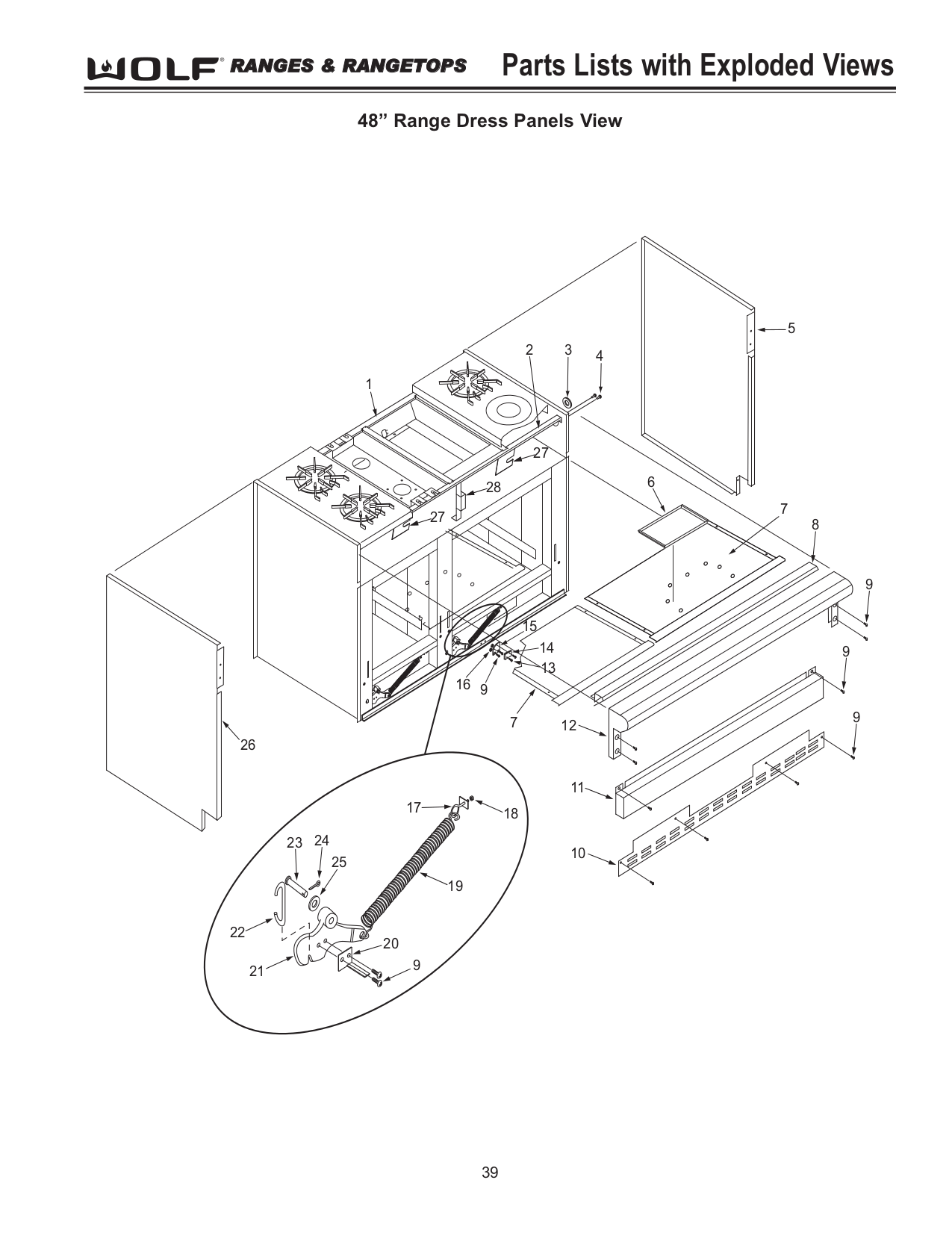 PDF manual for Wolf Range R484DG