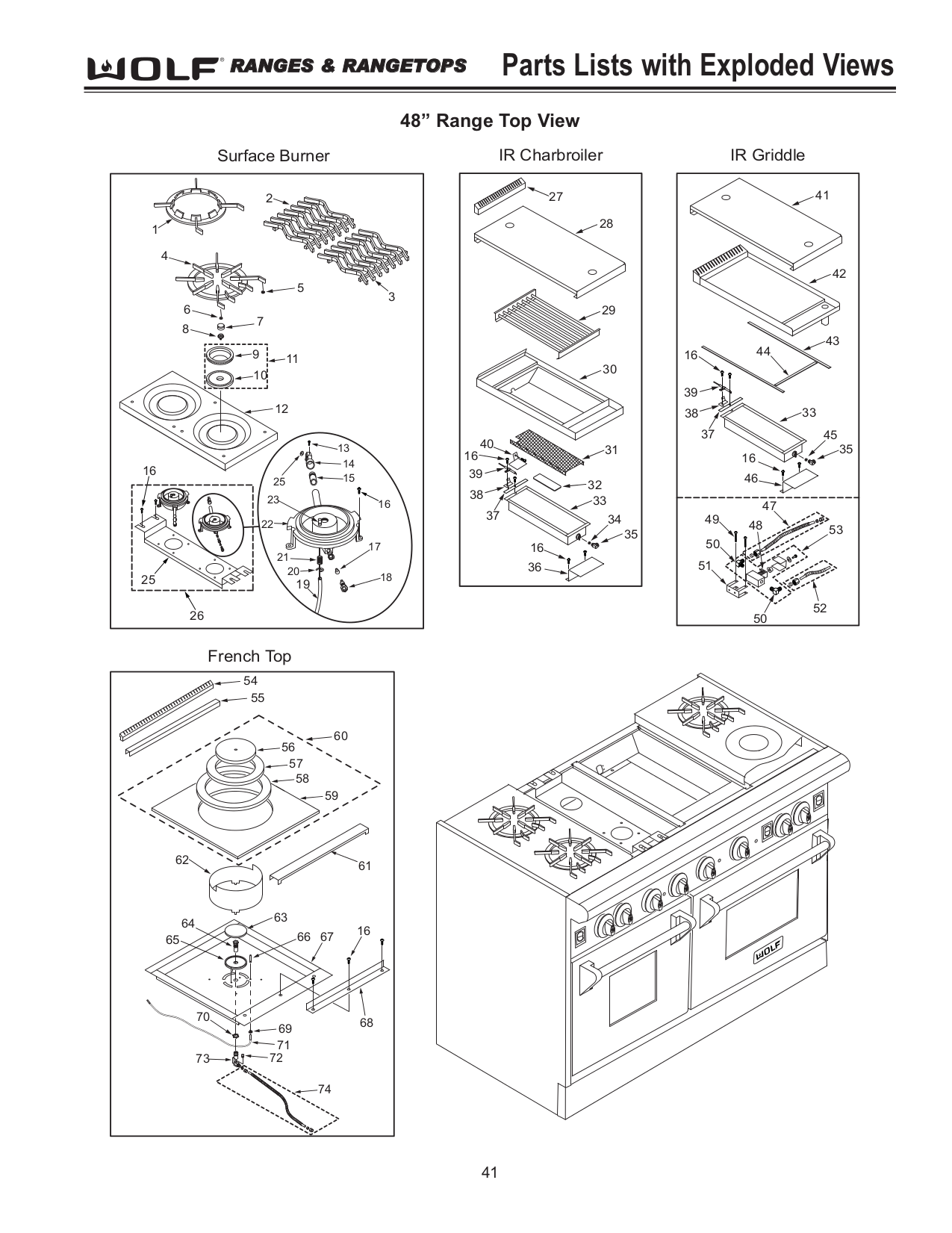 PDF manual for Wolf Range R484DG