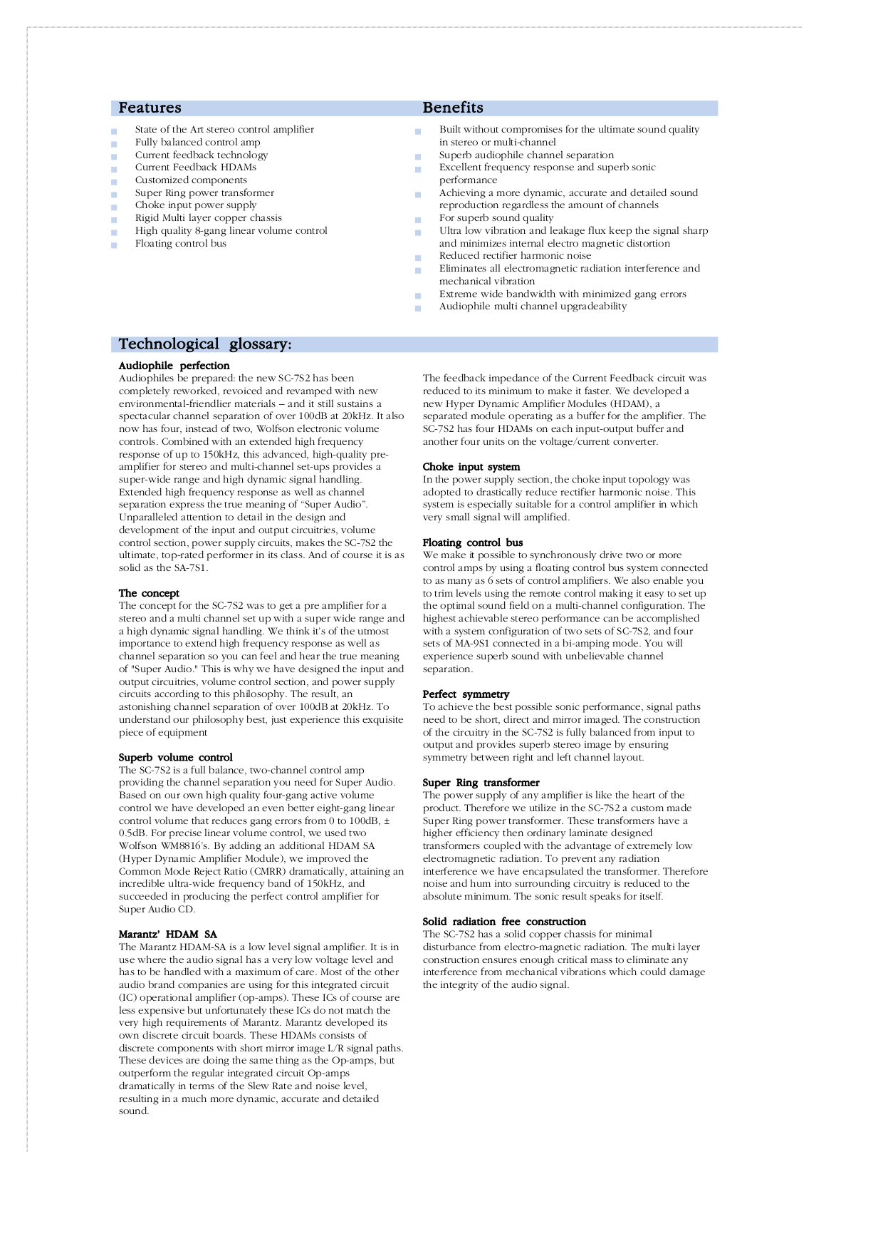 PDF manual for Marantz Amp MA-9S1