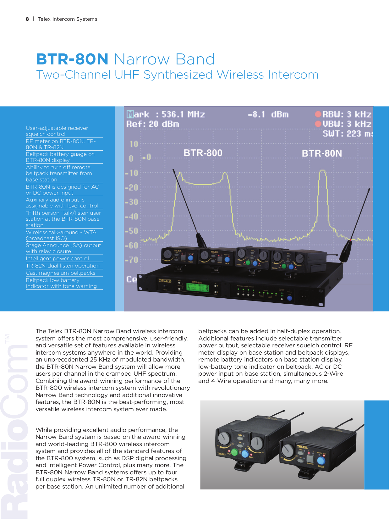 Telex Other BP-2000 Intercom System pdf page preview